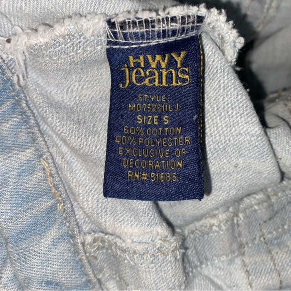 Highway Jeans Size Small Light Blue Distressed Cropped Jean Jacket - Picture 2 of 13